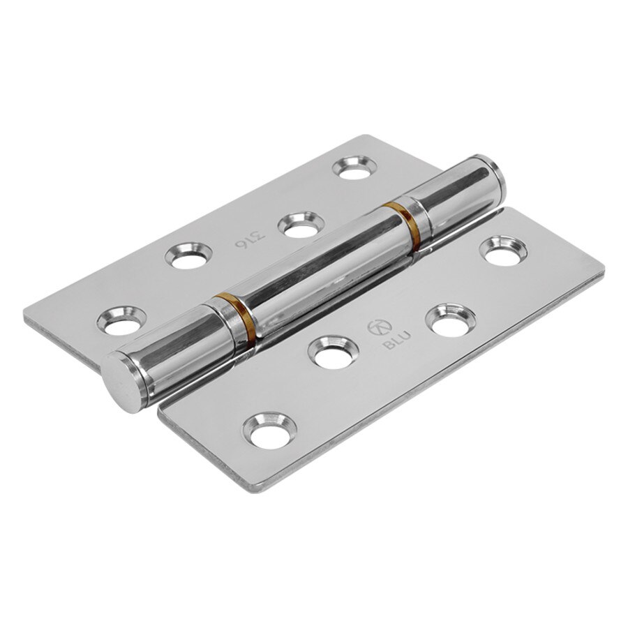 polished steel butt hinge